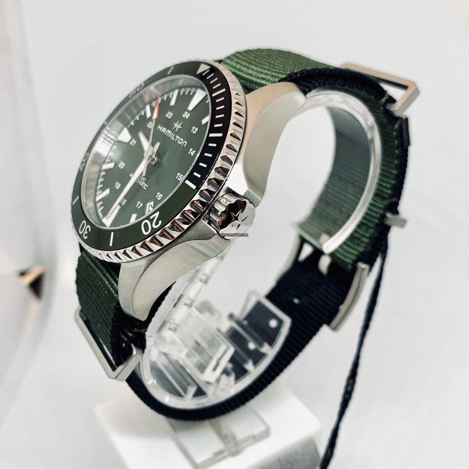 IMG_9081 Hamilton Khaki Navy Scuba Mens watch Unisex Automatic Steel H82375961 Replica 7