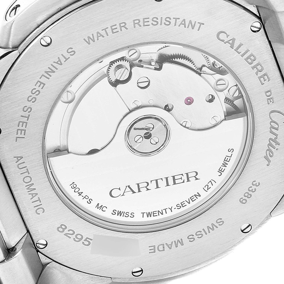IMG_9081 Cartier Calibre de Cartier Mens watch Unisex Automatic Steel W7100015 Replica 7