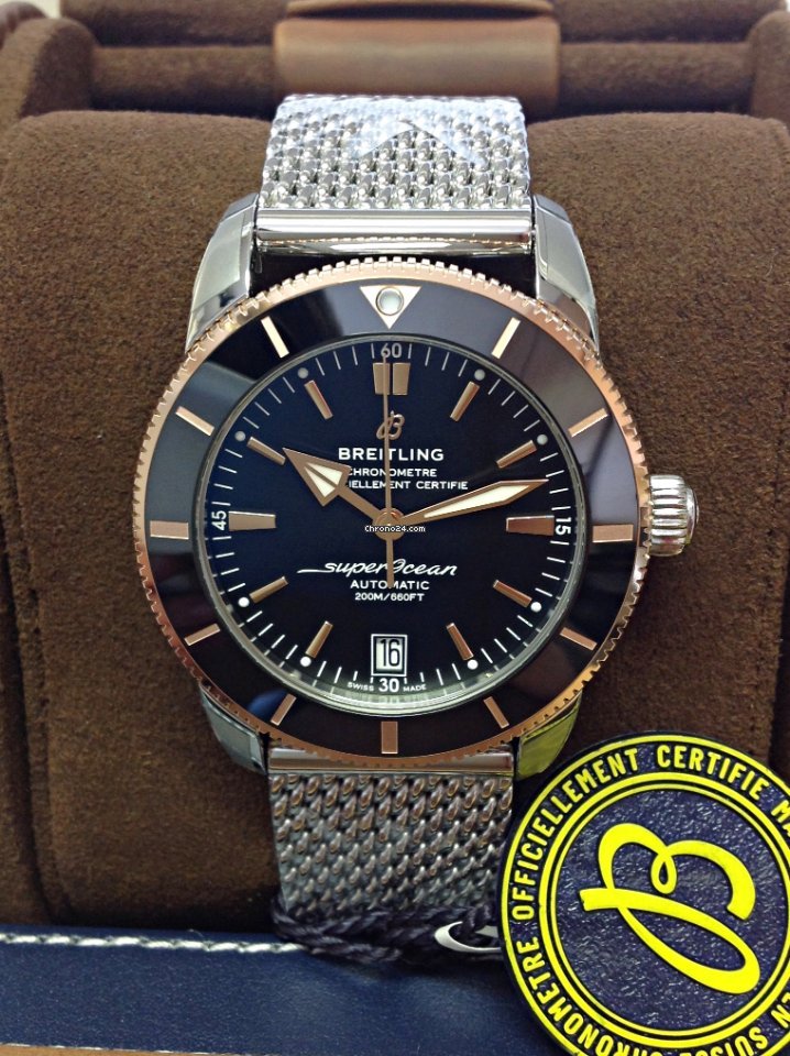 IMG_9081 Breitling Superocean Heritage II 42 Mens watch Unisex Automatic Gold Steel UB2010121B1A1 Replica 7