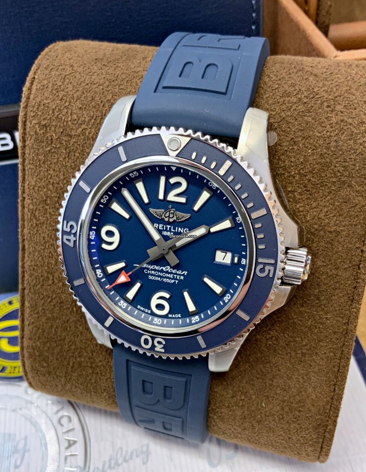 IMG_9081 Breitling Superocean 42 Mens watch Unisex Automatic Steel A17366D81C1S1 Replica 7