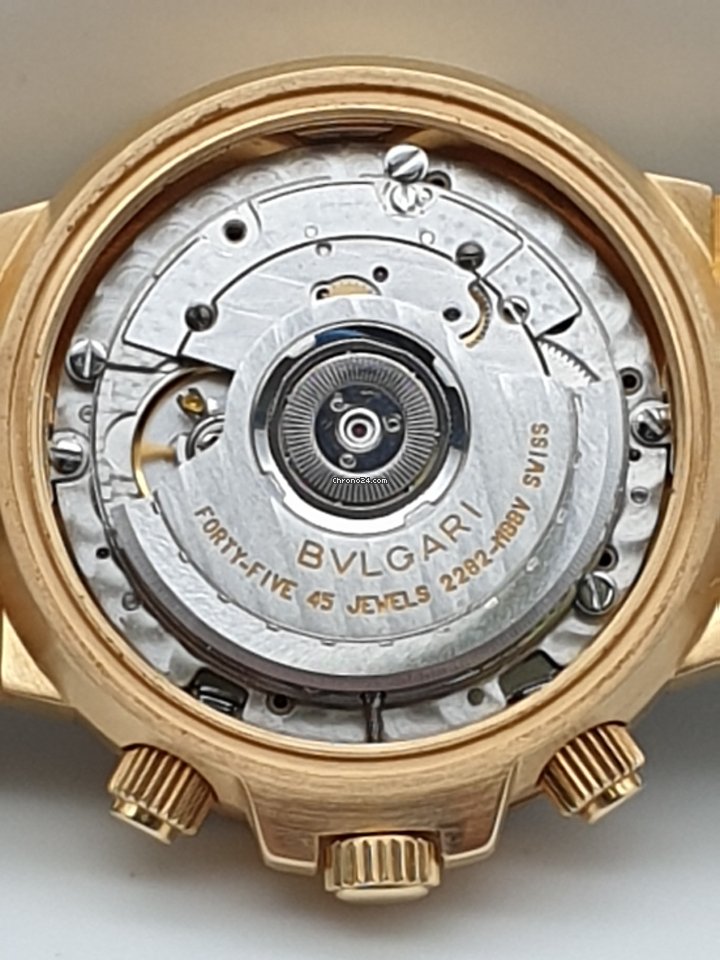 IMG_9081 Bulgari Diagono Mens watch Unisex Automatic Yellow gold SC 38 G Replica 7