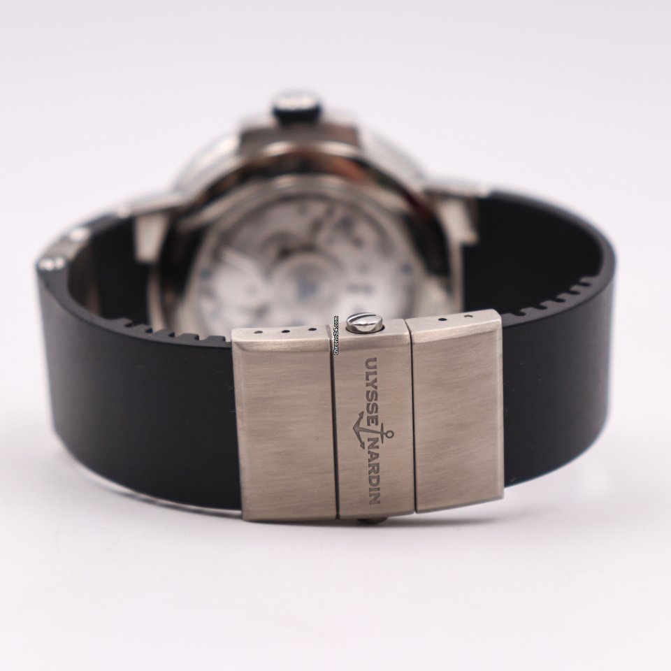 IMG_9081 Ulysse Nardin Marine Chronometer Manufacture Mens watch Unisex Automatic Steel 1183-122-3 42 Replica 7