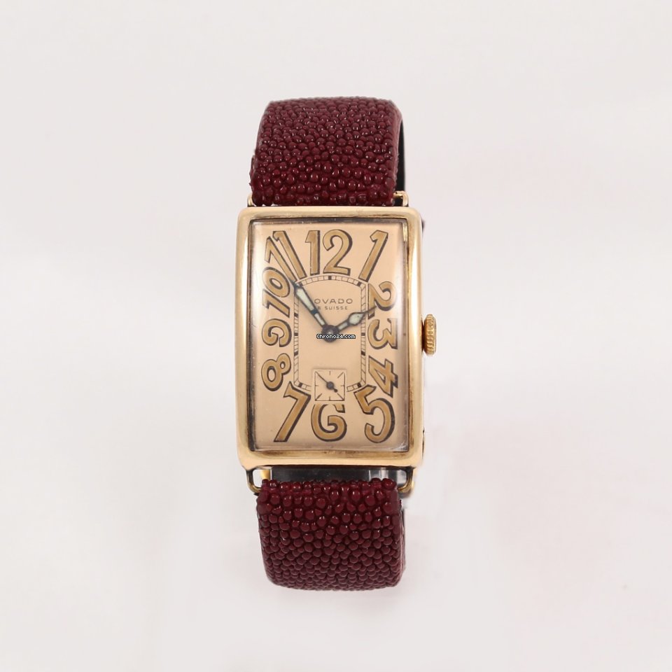 IMG_9081 Movado Mens watch Unisex Manual winding Yellow gold MOVADO VINTAGE 1920 Replica 7