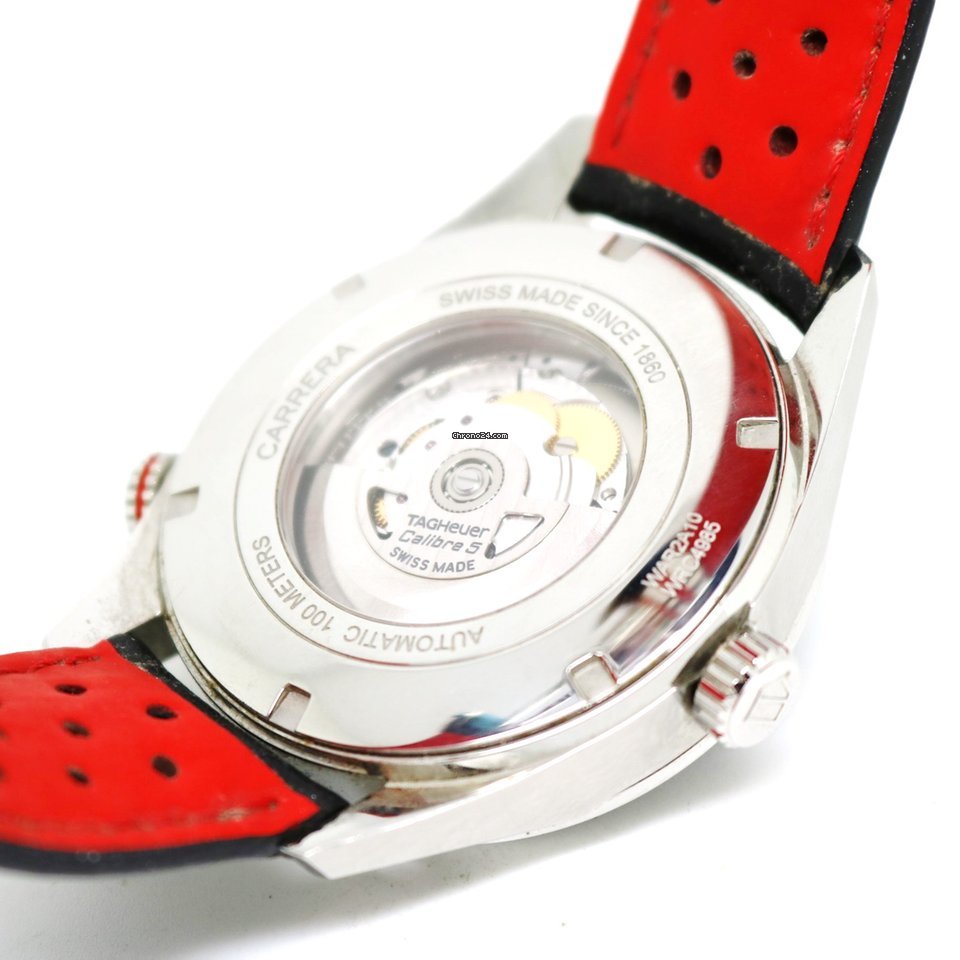 IMG_9081 TAG Heuer Carrera Calibre 5 Mens watch Unisex Steel WAR2A10.FC6337 Replica 7