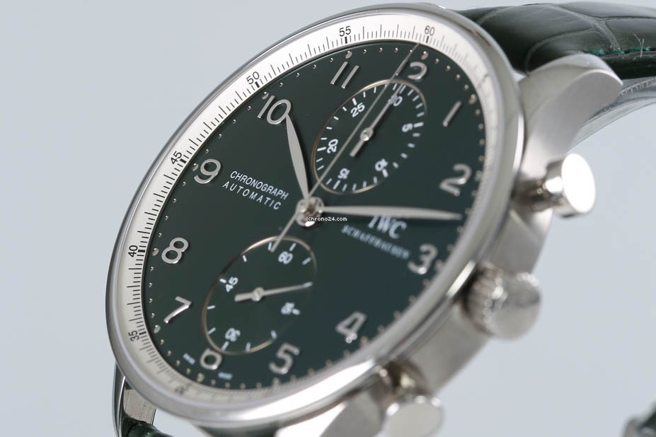 IMG_9081 IWC Portuguese Chronograph Mens watch Unisex Automatic Steel IW3714-30 Replica 7