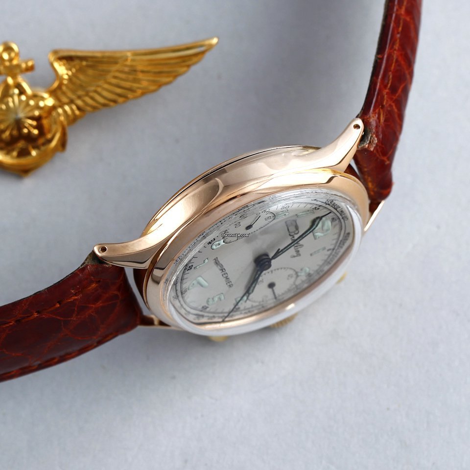 IMG_9081 Breitling Mens watch Unisex Manual winding Rose gold Ref.790 Replica 7