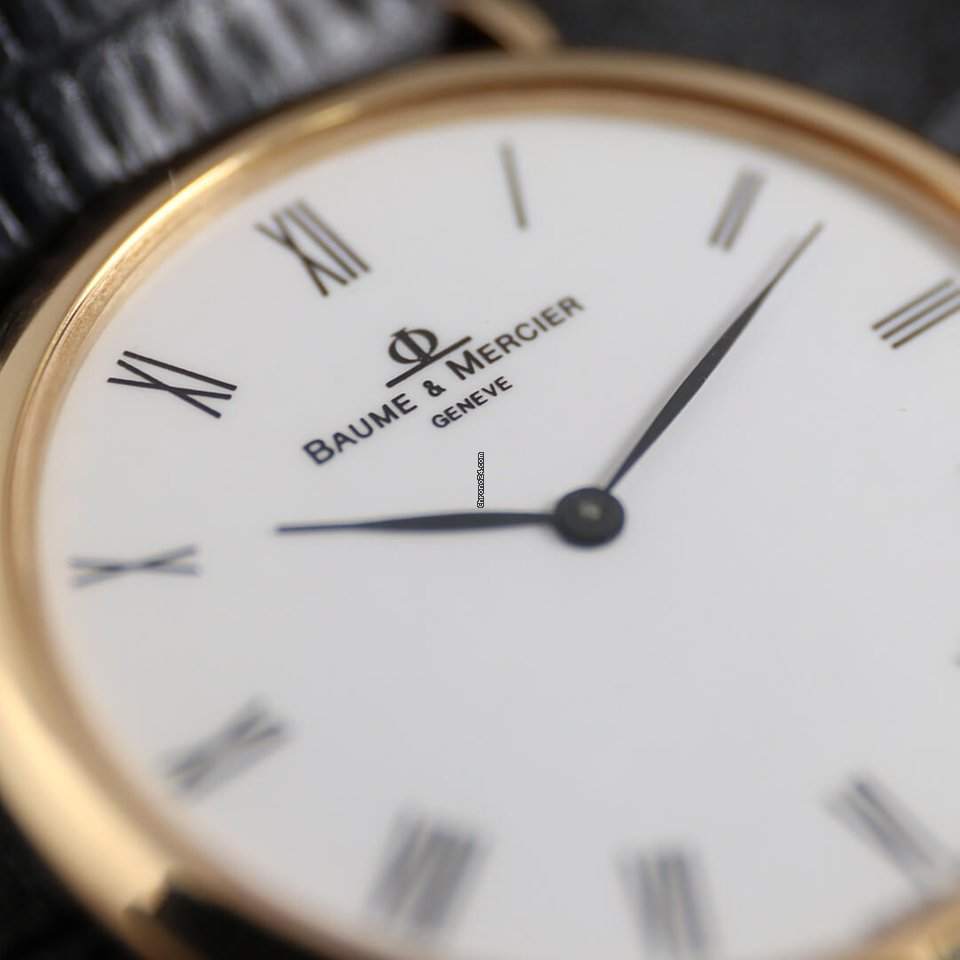 IMG_9081 Baume & Mercier Classima Mens watch Unisex Quartz Yellow gold 15606 Replica 7