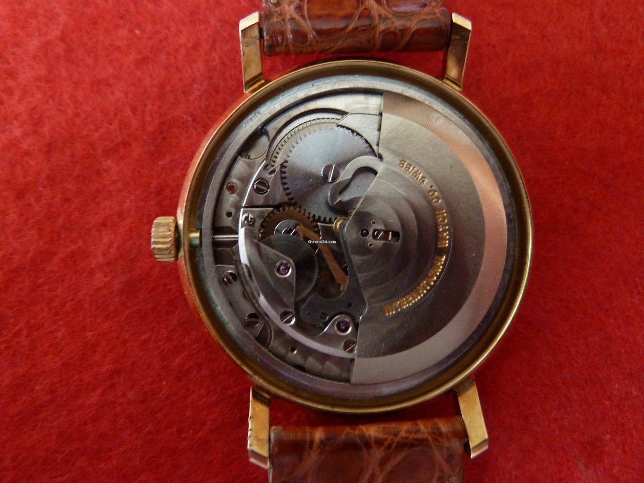 IMG_9081 IWC Mens watch Unisex Automatic Yellow gold 1818 Replica 7