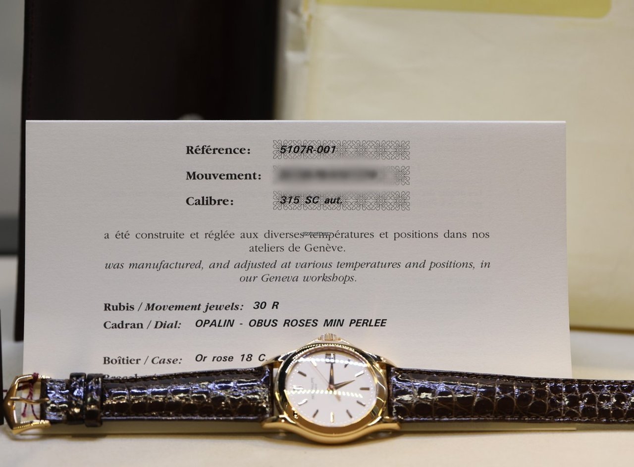 IMG_9081 Patek Philippe Calatrava Mens watch Unisex Automatic Rose gold 5107R-001 Replica 7
