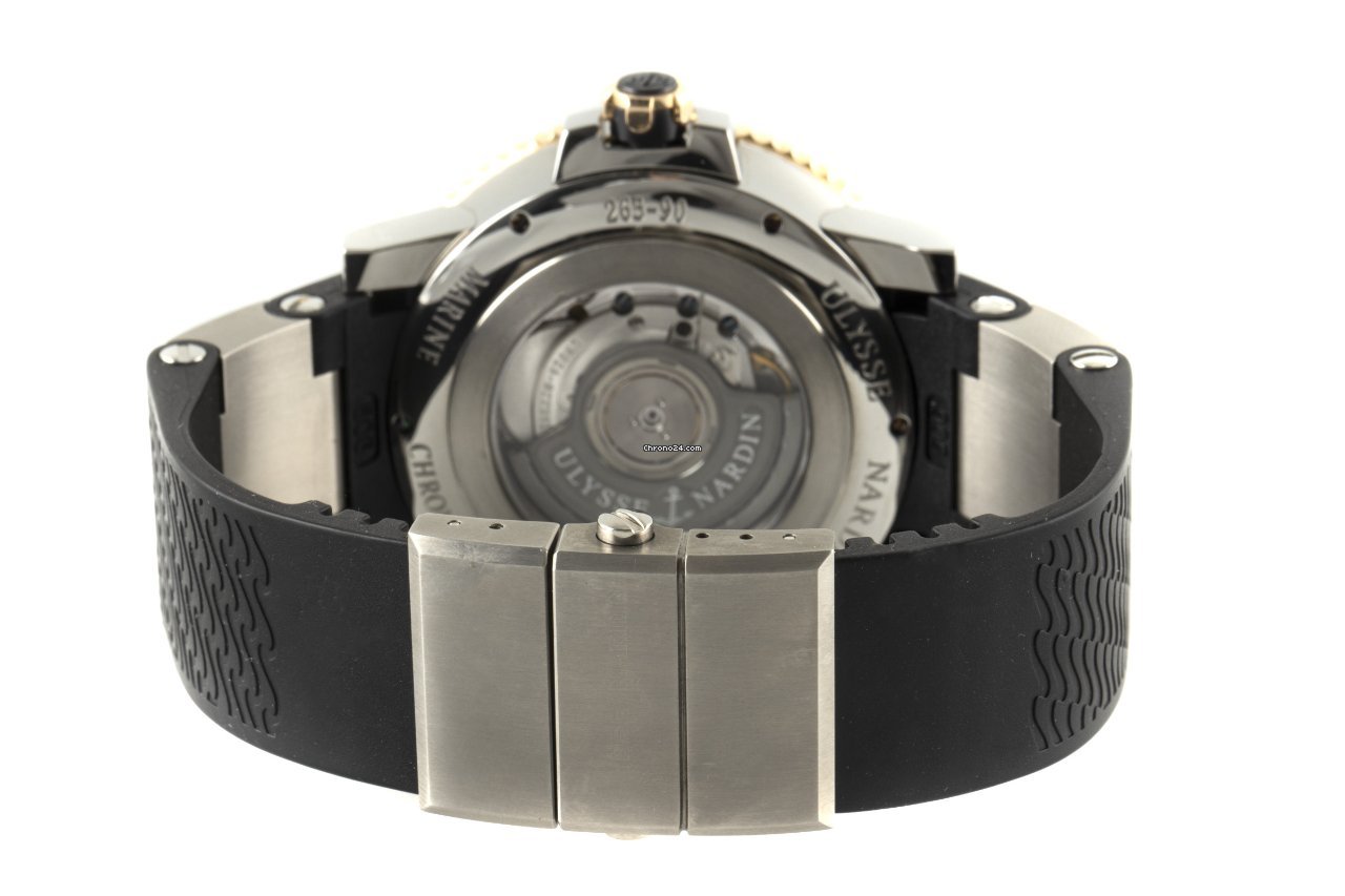 Ulysse Nardin Maxi Marine Diver Mens watch Unisex Automatic Gold Steel 265-90 Replica 7