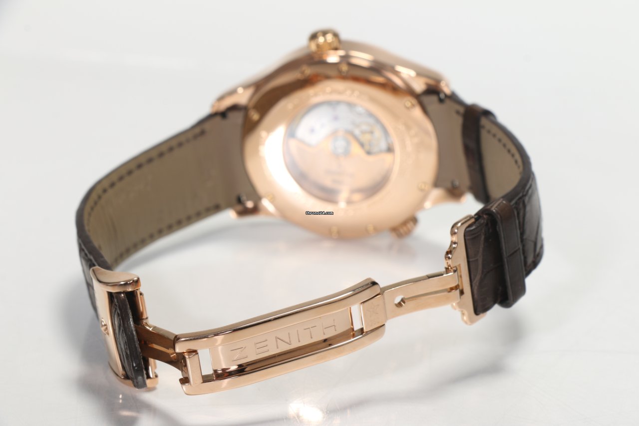 IMG_9081 Zenith Mens watch Unisex Automatic Rose gold 18.0520.687 01.C679 Replica 7