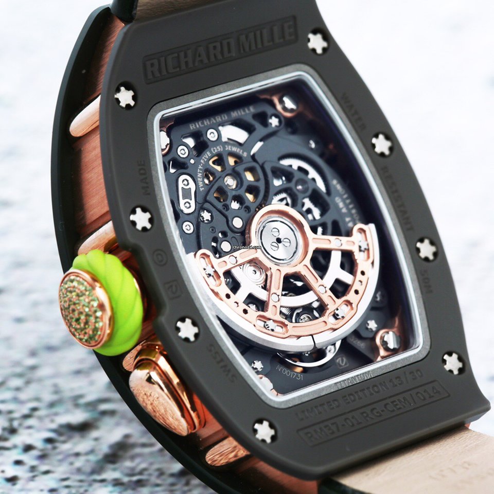 IMG_9081 Richard Mille RM 037 Womens watch Automatic Ceramic RM37-01 Replica 7