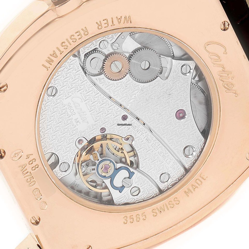 IMG_9081 Cartier Tortue Mens watch Unisex Manual winding Rose gold W1556234 Replica 7