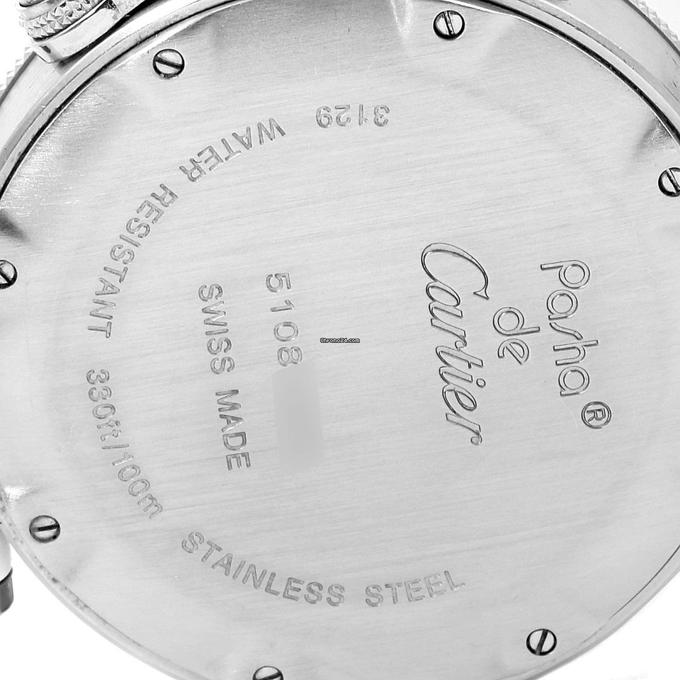 IMG_9081 Cartier Pasha Seatimer Mens watch Unisex Quartz Steel W3140005 Replica 7