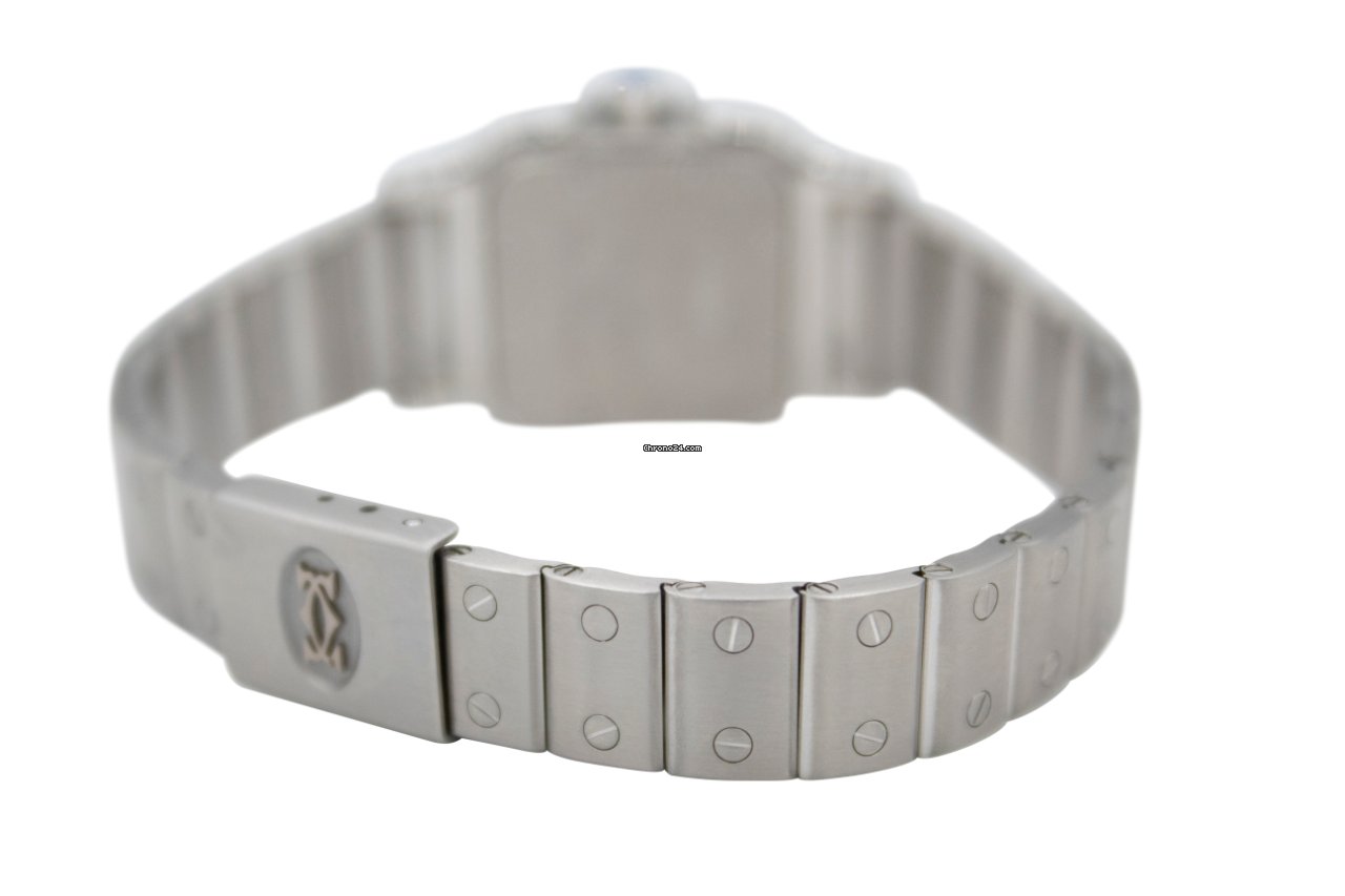 IMG_9081 Cartier Santos Galbee Womens watch Quartz Steel 1565 Replica 7