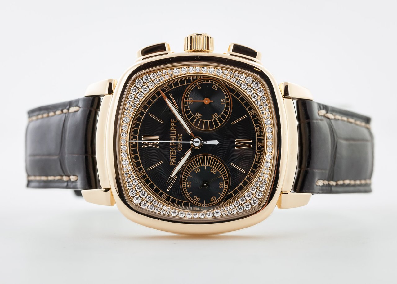 IMG_9081 Patek Philippe Chronograph Womens watch Manual winding Rose gold 7071R-010 Replica 7