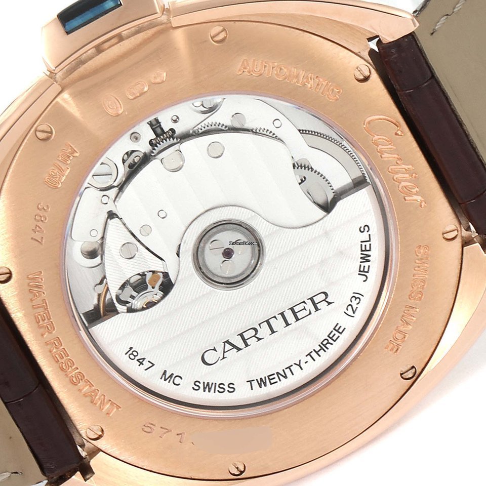 IMG_9081 Cartier Cle de Cartier Mens watch Unisex Automatic Rose gold WGCL0004 Replica 7