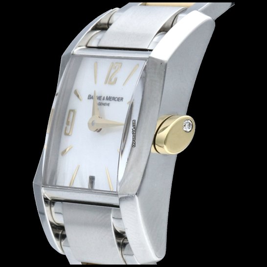IMG_9081 Baume & Mercier Hampton Womens watch Quartz Gold Steel M0A08600 Replica 7