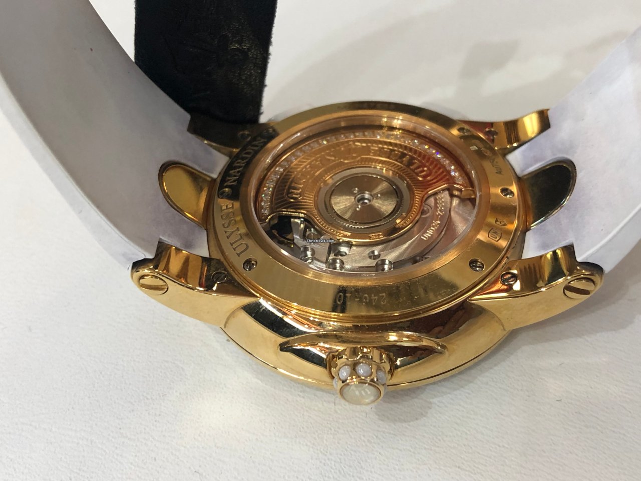 Ulysse Nardin Executive Dual Time Lady Womens watch Automatic Rose gold 246-10B-3C 30-05 Replica 7