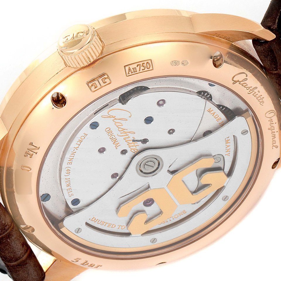 IMG_9081 Glashutte Original PanoMaticInverse Mens watch Unisex Automatic Rose gold 1-91-02-01-05-30 Replica 7