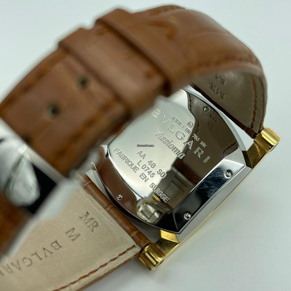 Bulgari Assioma Mens watch Unisex Automatic Gold Steel AA48C6SGLDCH Replica 7