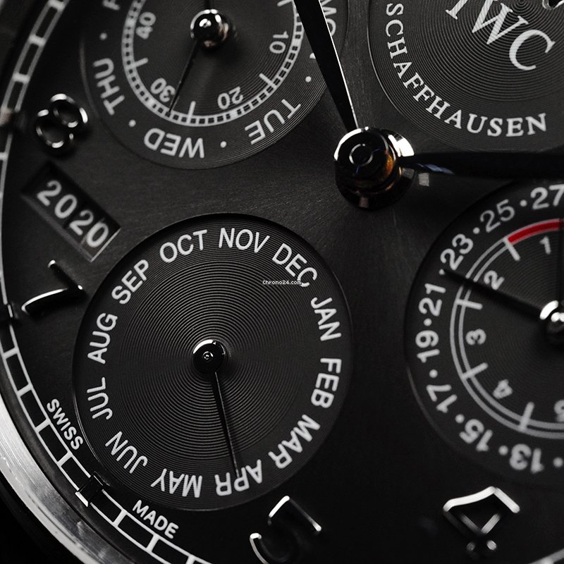 IMG_9081 IWC Portuguese Perpetual Calendar Mens watch Unisex Automatic White gold IW502218 Replica 7