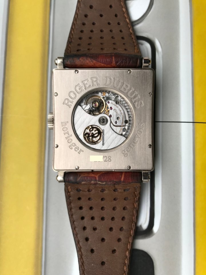 IMG_9081 Roger Dubuis Golden Square Mens watch Unisex Automatic White gold Roger Dubuis Replica 7