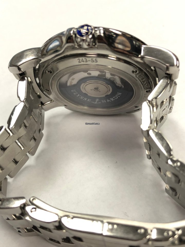 IMG_9081 Ulysse Nardin Dual Time Mens watch Unisex Automatic Steel 243-55-7 92 Replica 7