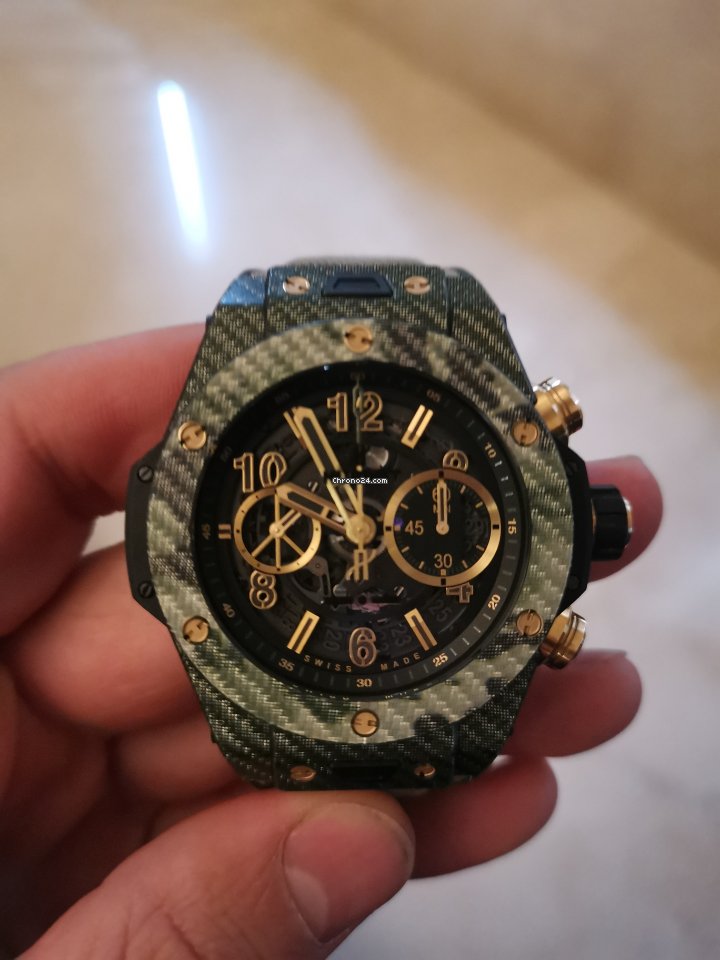 IMG_9081 Hublot Big Bang Unico Mens watch Unisex Automatic Carbon 411.YG.1198.NR.ITI16 Replica 7