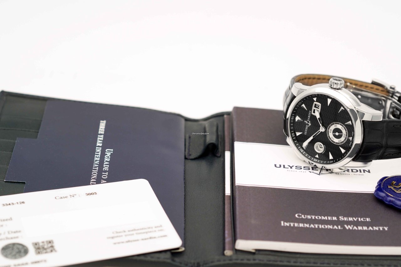IMG_9081 Ulysse Nardin Dual Time Mens watch Unisex Automatic Steel U3343-126 91 Replica 7
