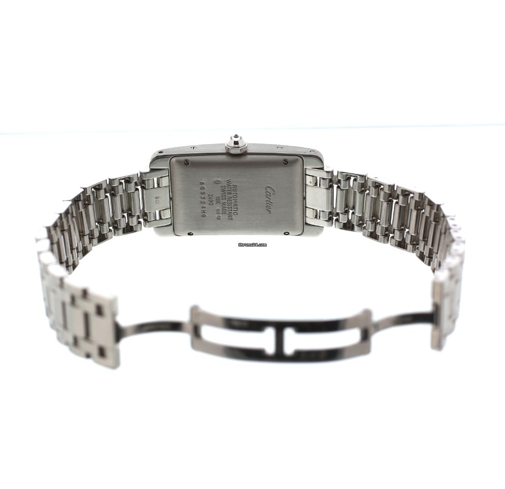 IMG_9081 Cartier Tank Americaine Womens watch Automatic White gold WB7045L1 Replica 7