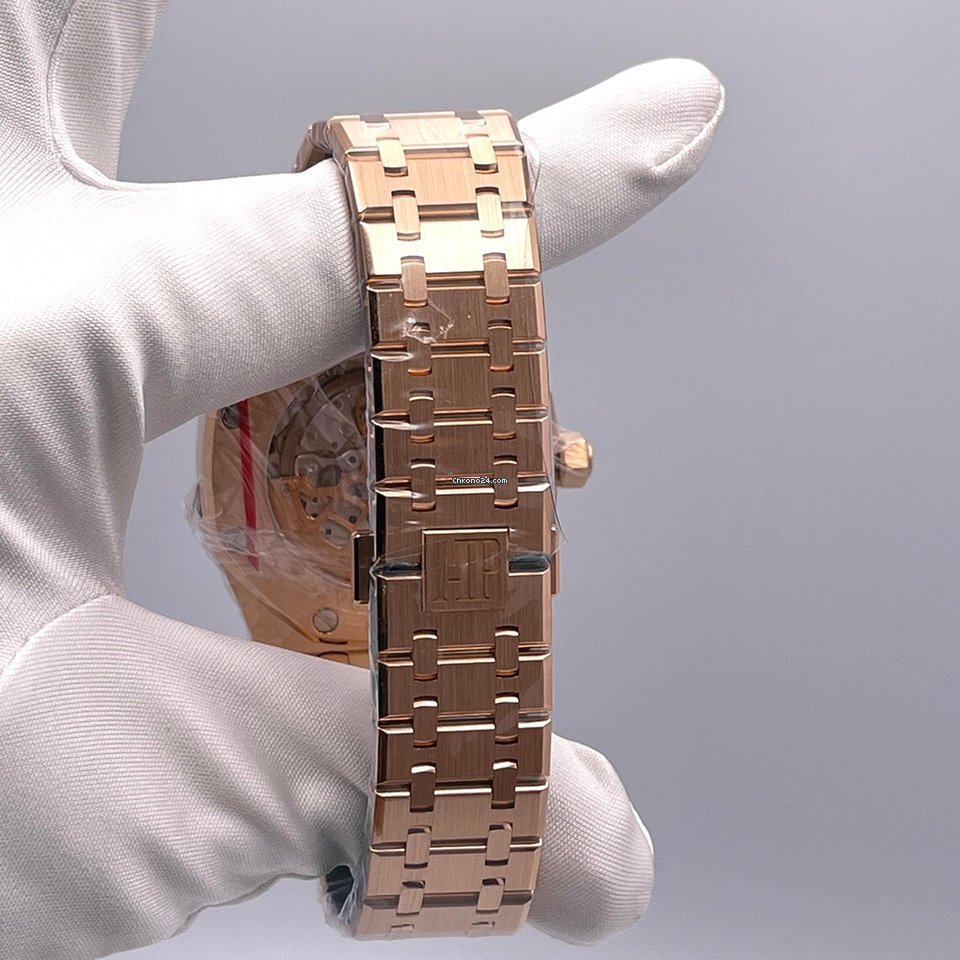 IMG_9081 Audemars Piguet Royal Oak Mens watch Unisex Manual winding Rose gold 26603OR.OO.D092CR.01 Replica 7