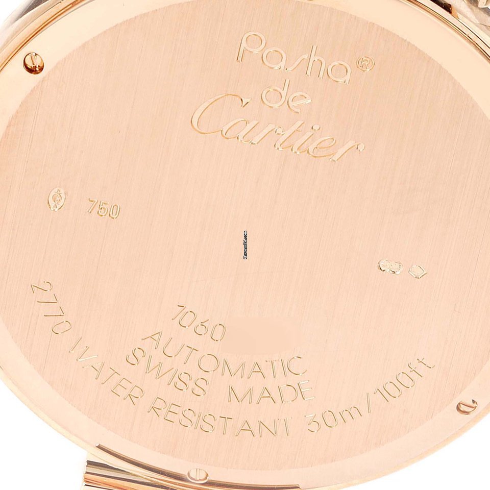 Cartier Pasha Mens watch Unisex Automatic Rose gold W3019351 Replica 7