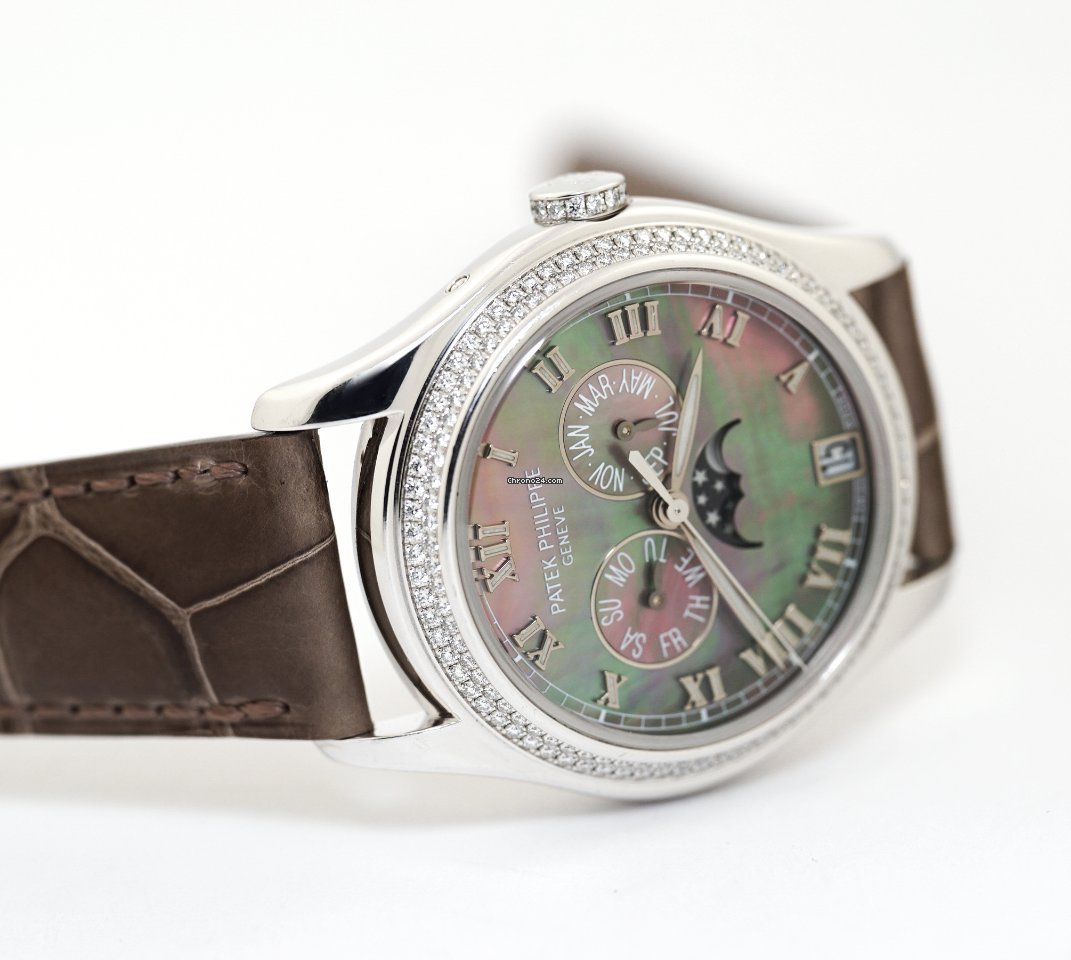 IMG_9081 Patek Philippe Annual Calendar Womens watch Automatic White gold 4936G-001 Replica 7