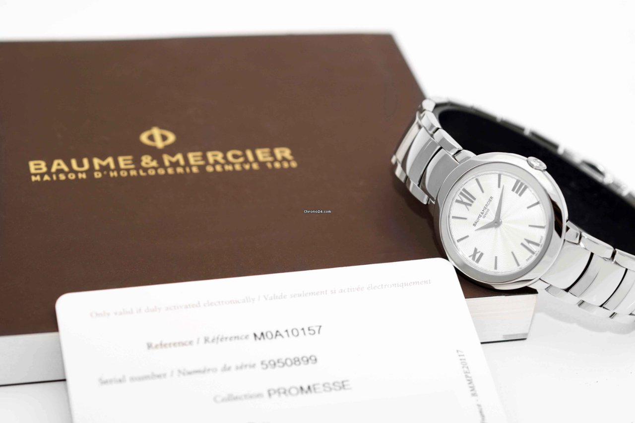 IMG_9081 Baume & Mercier Promesse Womens watch Quartz Steel M0A10157 Replica 7