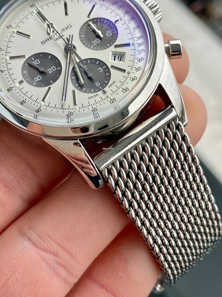 IMG_9081 Breitling Transocean Chronograph Automatic Steel AB015212 Replica 7