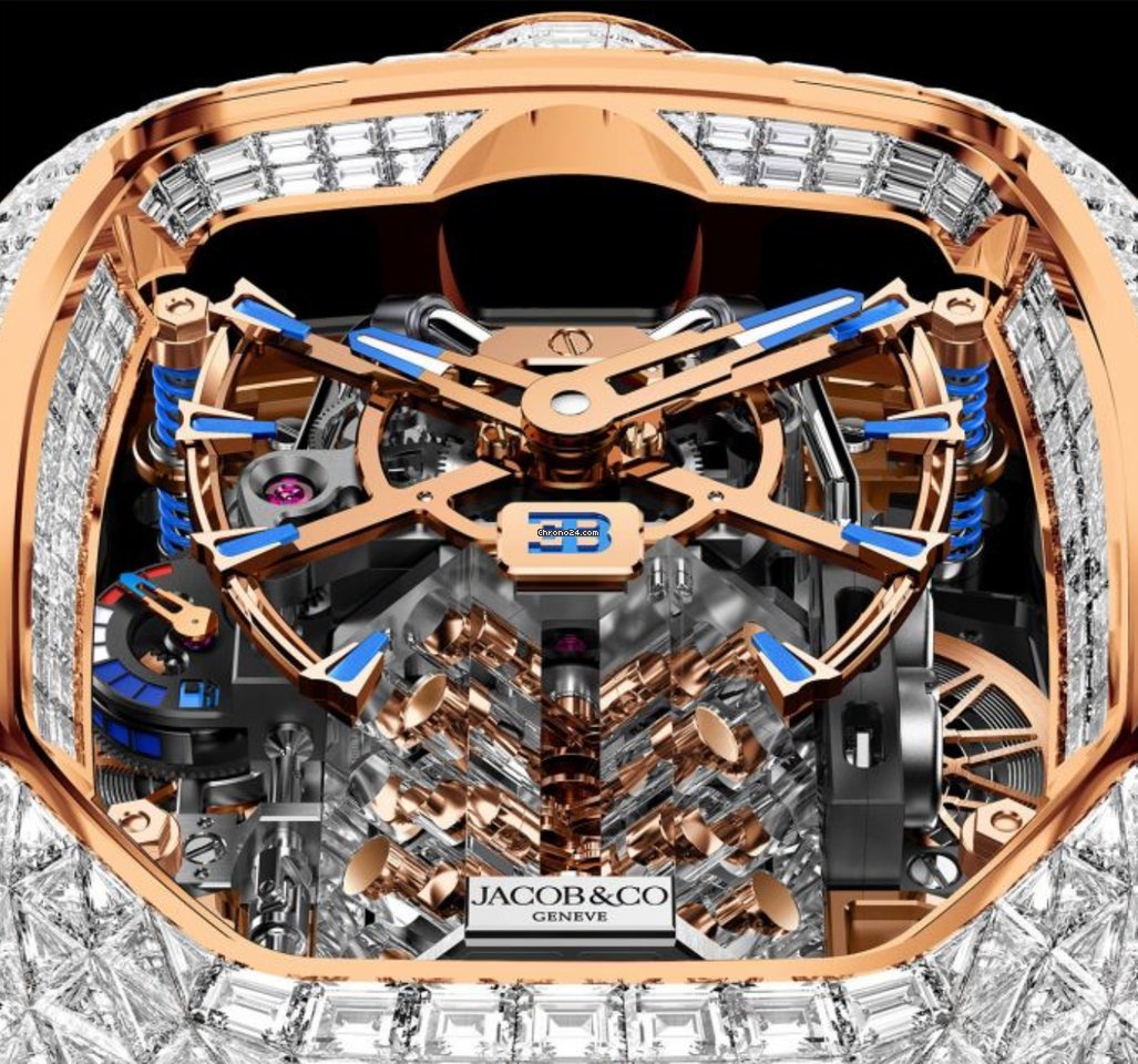 Jacob & Co. Mens watch Unisex Manual winding Rose gold BU800.40.BD.BD.A Replica 7