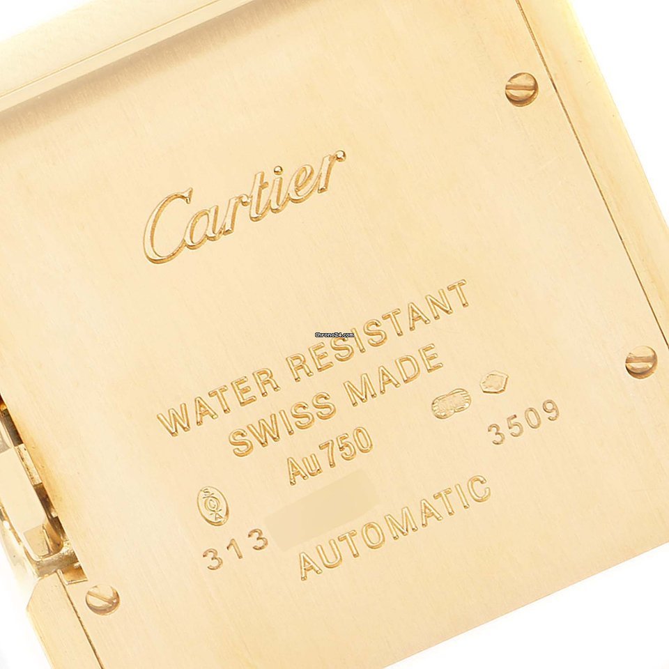 Cartier Tank Anglaise Womens watch Automatic Yellow gold W5310030 Replica 7
