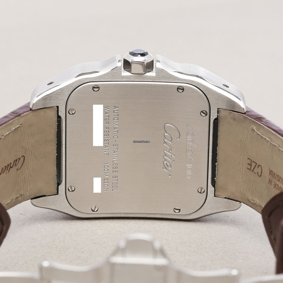 Cartier Santos 100 Mens watch Unisex Automatic Steel W20073X8 or 2656 Replica 7