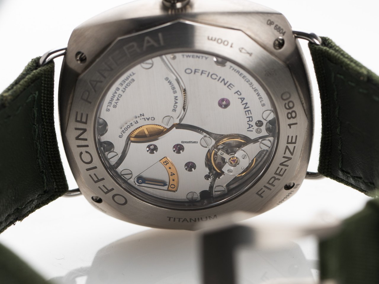 IMG_9081 Panerai Radiomir 8 Days Mens watch Unisex Manual winding Titanium PAM00735 Replica 7