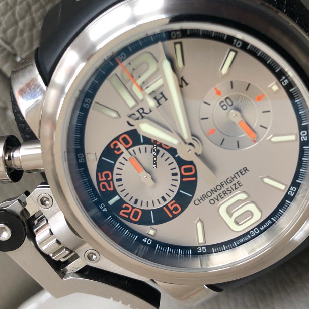 IMG_9081 Graham Chronofighter Oversize Mens watch Unisex Automatic Steel 20VAS Replica 7