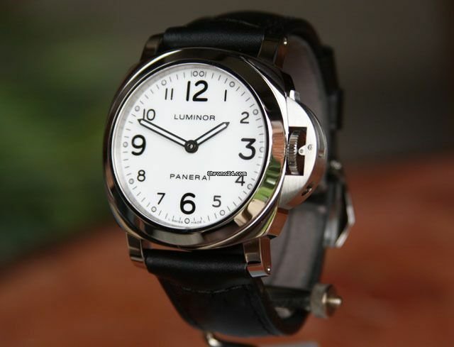 IMG_9081 Panerai Luminor Base Manual winding Steel PAM 114 Replica 7