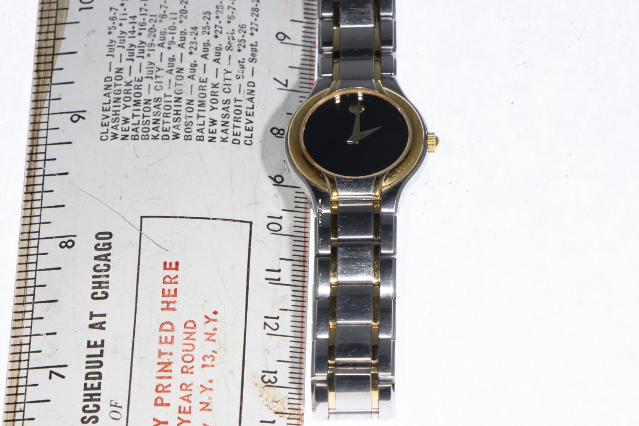 Movado Vizio Womens watch Quartz Gold Steel 4736250 Replica 7
