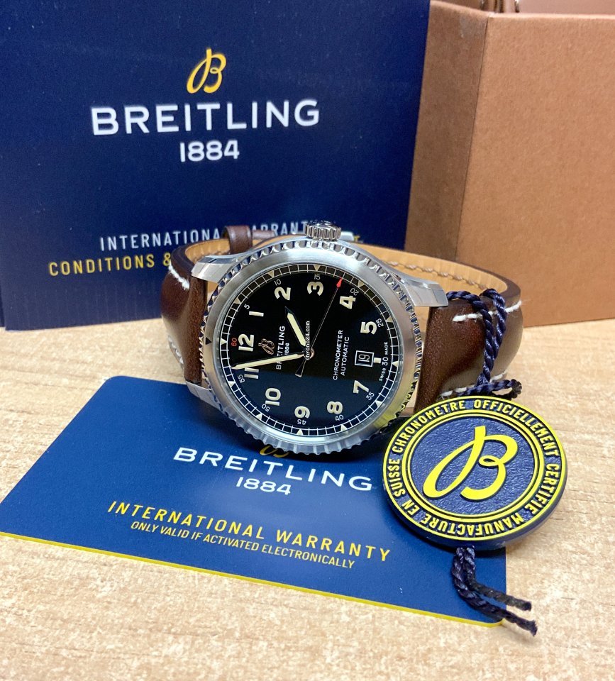IMG_9081 Breitling Aviator 8 Mens watch Unisex Automatic Steel A17315101B1X3 Replica 7