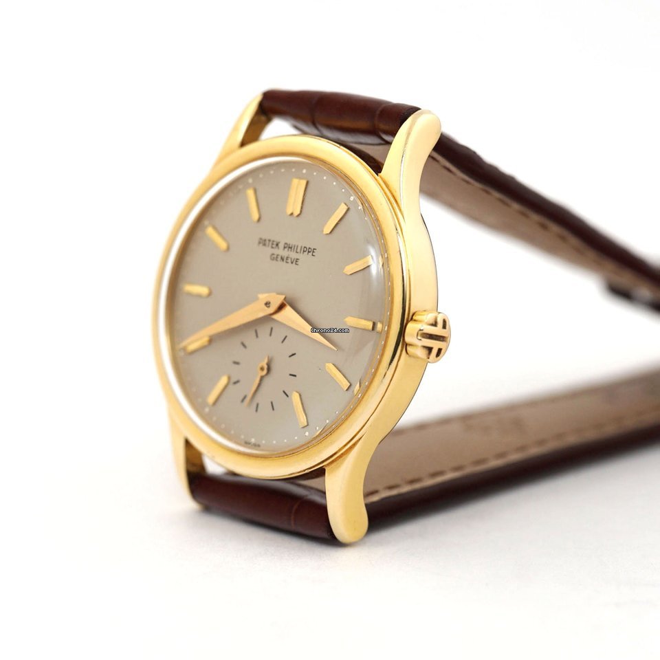 IMG_9081 Patek Philippe Calatrava Mens watch Unisex Automatic Yellow gold 3439 Replica 7