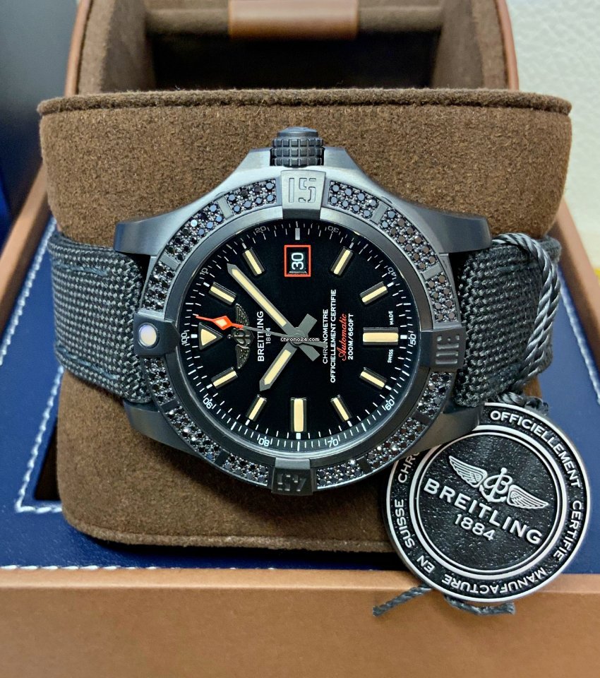 IMG_9081 Breitling Avenger Blackbird 44 Mens watch Unisex Automatic Titanium V17311AT BD74-109W Replica 7