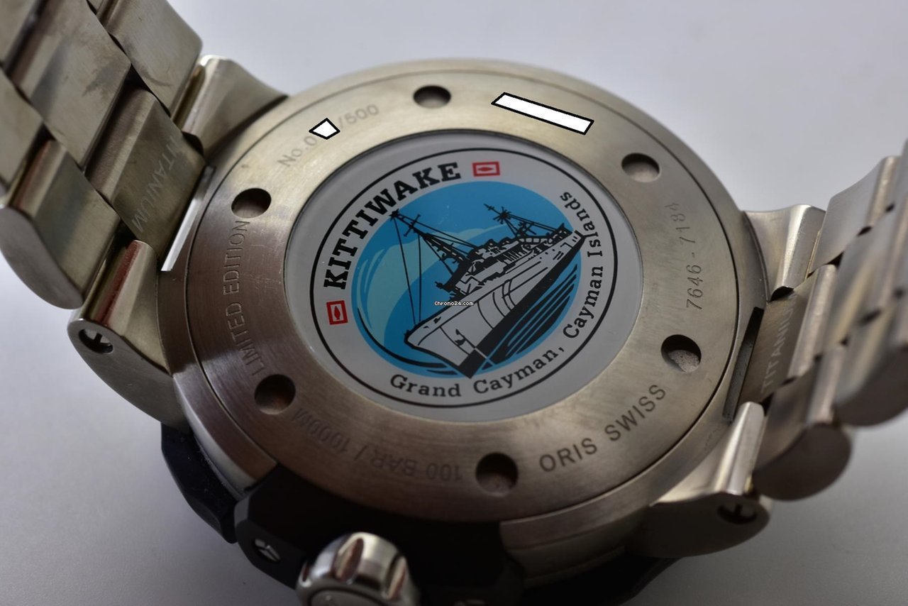 IMG_9081 Oris ProDiver Date Mens watch Unisex Automatic Titanium 01 733 7646 7184-Set Replica 7