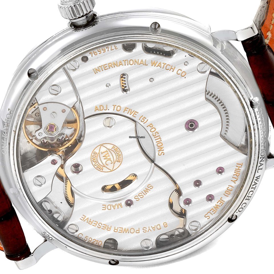 IWC Portofino Hand-Wound Mens watch Unisex Manual winding Steel IW510103 Replica 7
