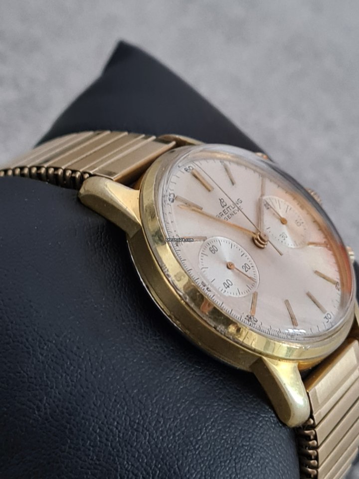 Breitling Mens watch Unisex Manual winding Gold Steel 1191 Replica 7