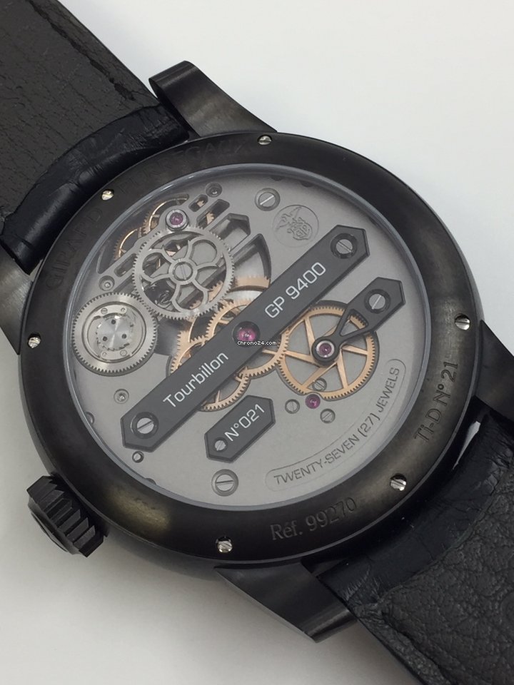 IMG_9081 Girard Perregaux Bridges Mens watch Unisex Automatic Titanium 99270-21-000-BA6A Replica 7